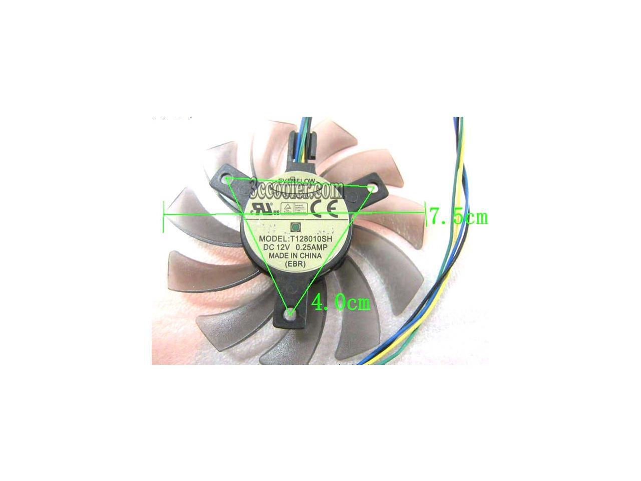 EVERFLOW 8010 T128010SH 12V 0.25A 4 wires 4 pins brown & transparent ...