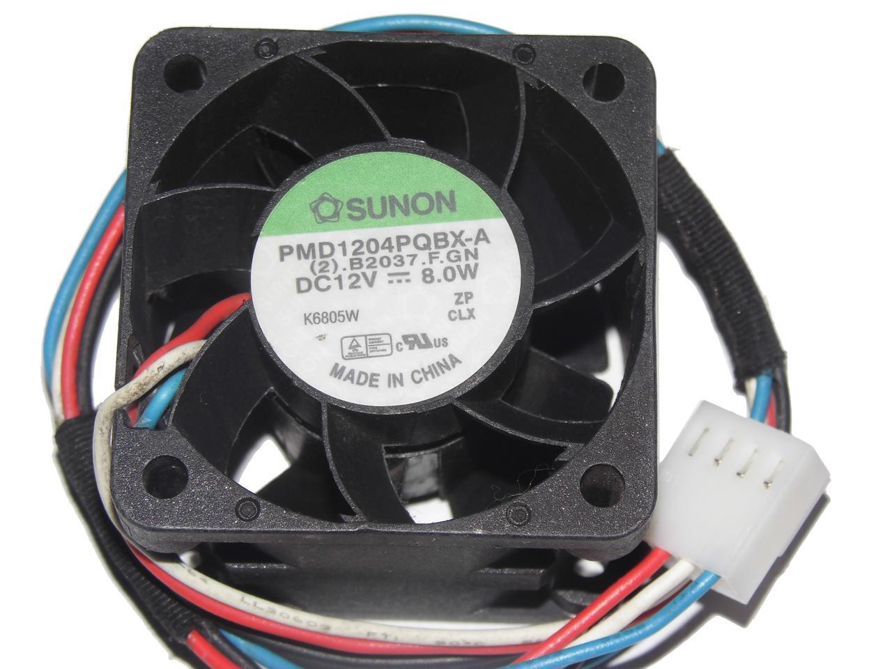 SUNON 40*28mm 4CM PMD1204PQBX-A B2037.F.GN 12V 8.0W 4 Wires 4 Pins case ...