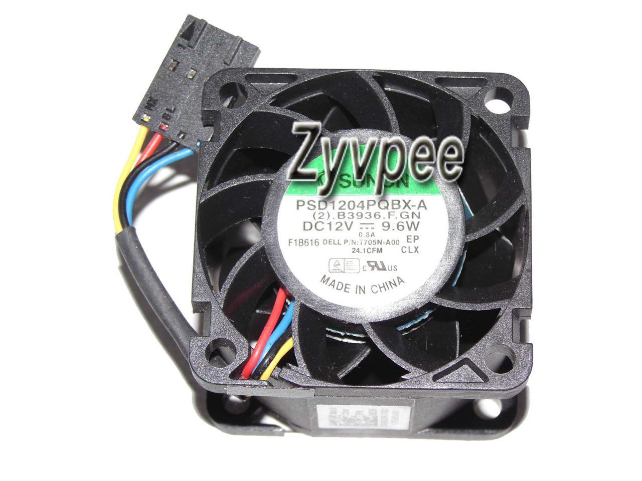 For Dell T705N Server SUNON 4028 PSD1204PQBX-A (2).B3936.F.GN 12V 9.6W 0.8A  4 Wires PWM 4 Pins 4cm axial fan server cooler - Newegg.com