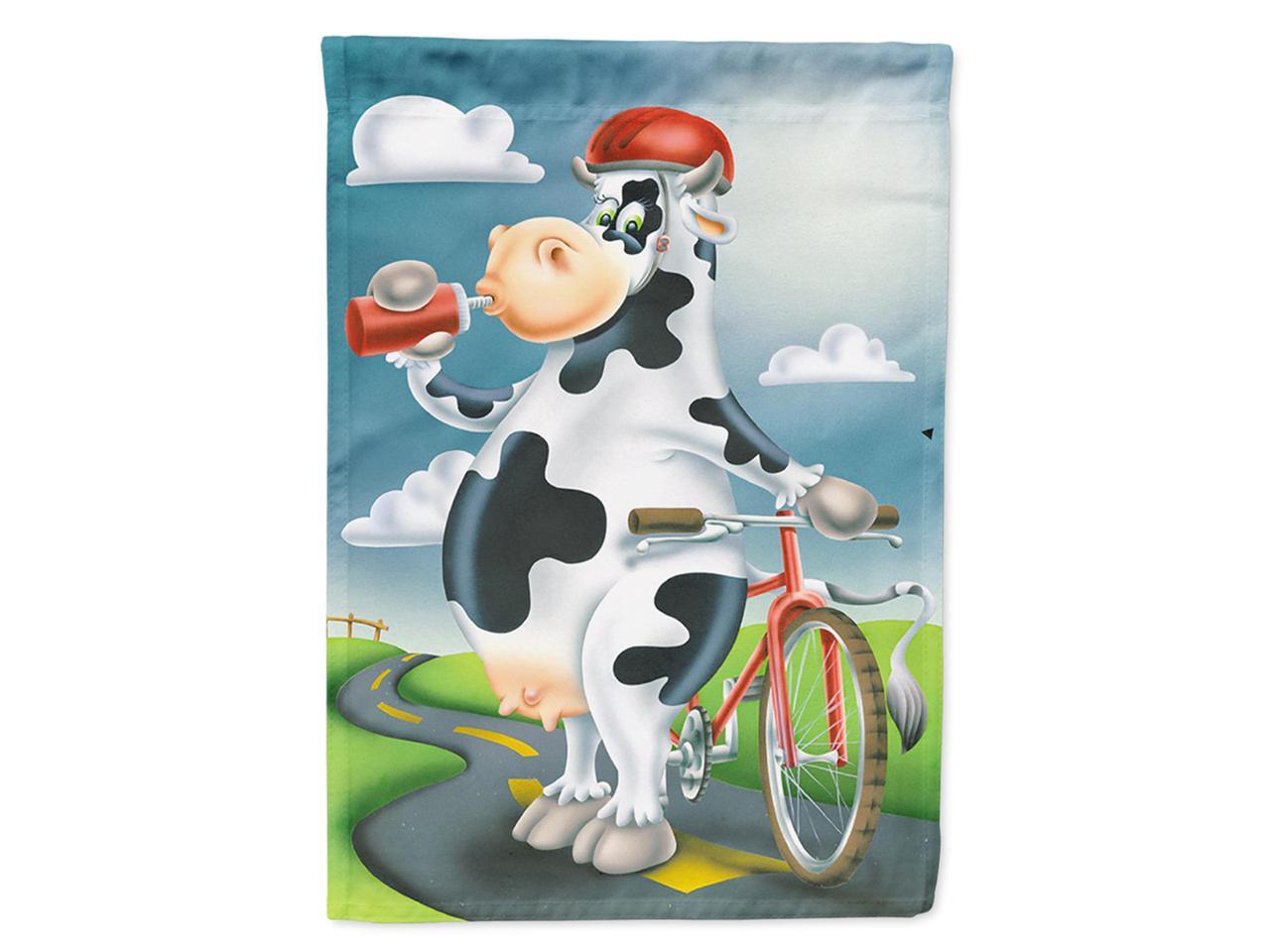 Корова на велосипеде