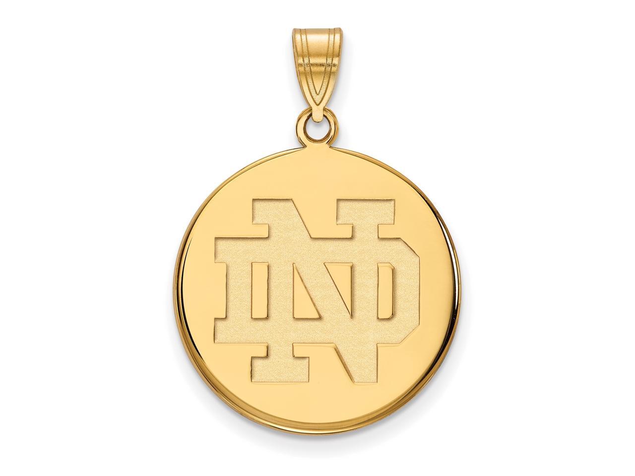 Logoart Sterling Silver Gp University Of Notre Dame Extra Small Pendant Logoart Sterling Silver Gp University Of Notre Dame Extra Small Pendant