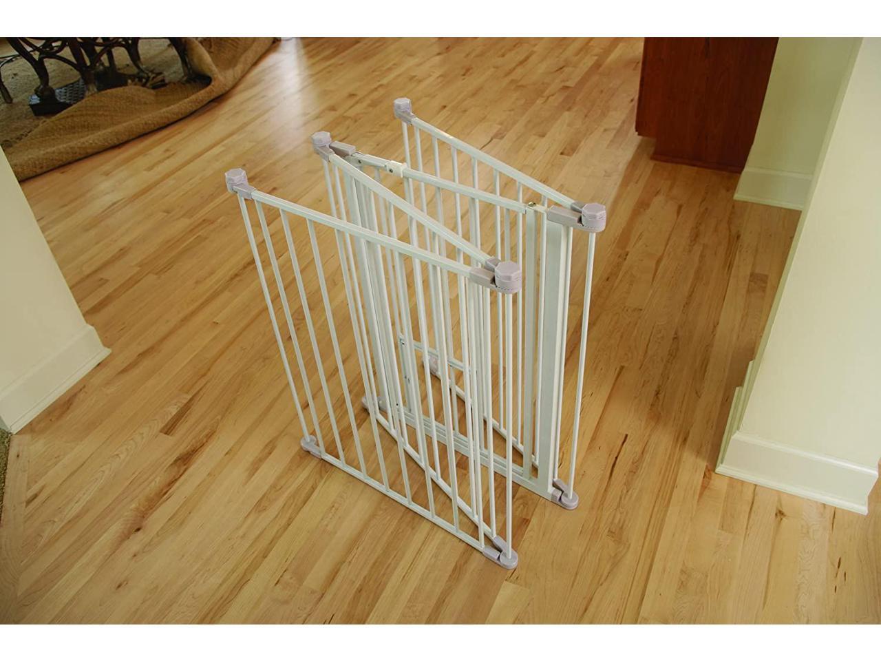 carlson 76 inch wide flexi configurable walk through pet gate