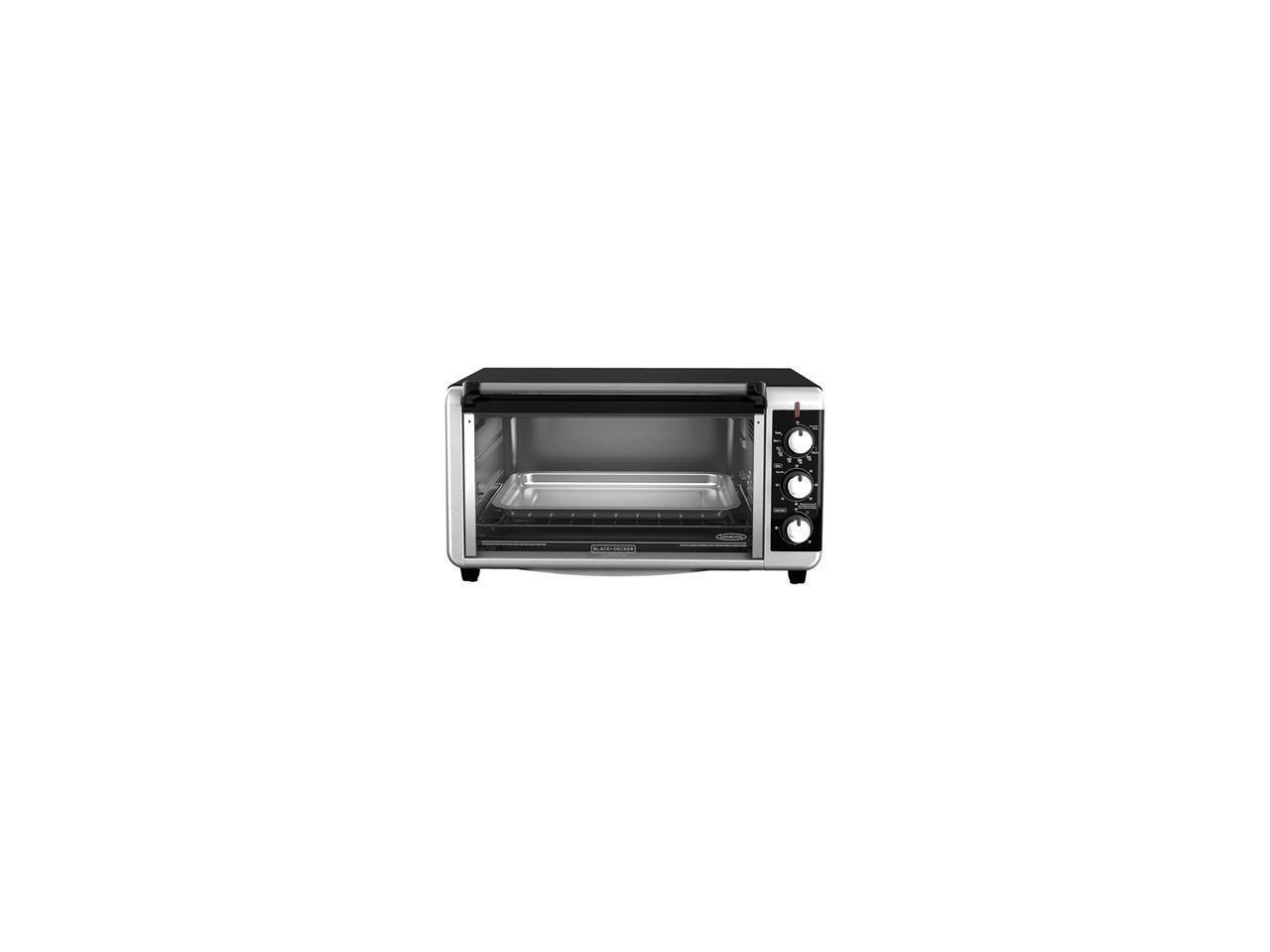 Black & Decker ExtraWide 8Slice Toaster Oven, Black TO3250XSB