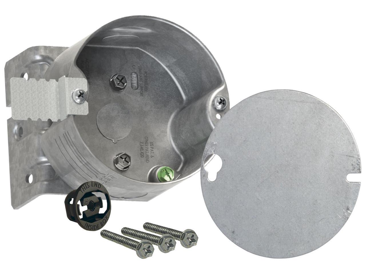 RACO 294 Electrical Box,Round Ceiling Pan,8 Side