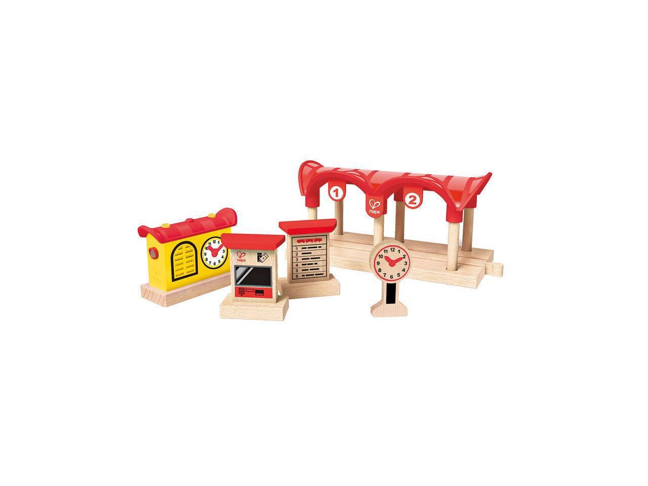 wooden railway station