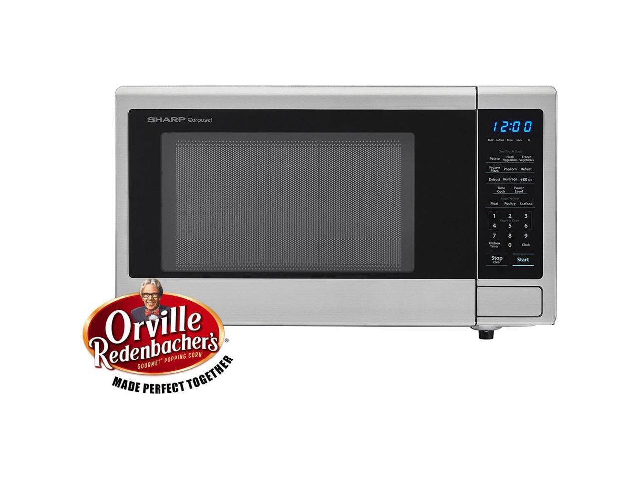 Sharp ZSMC1132CS Carousel 1.1 cu. ft. 1000W Countertop Microwave Oven