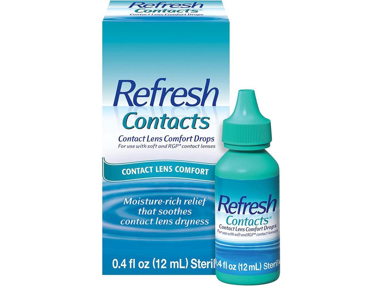 Refresh Contacts Contact Lens Comfort Moisture Drops 0.4 oz