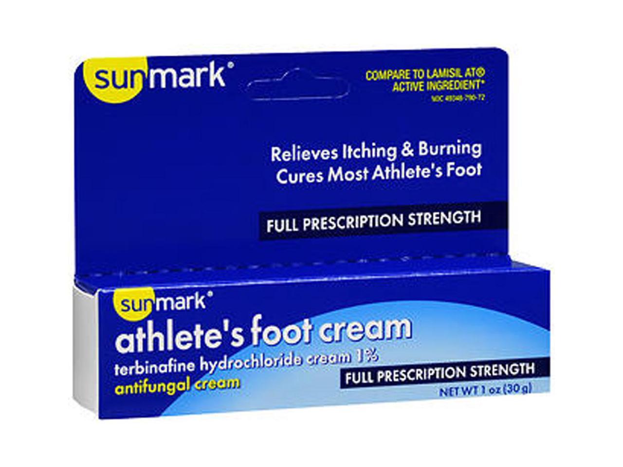 Sunmark Athlete's Foot Cream Full Prescription Strength 1 oz