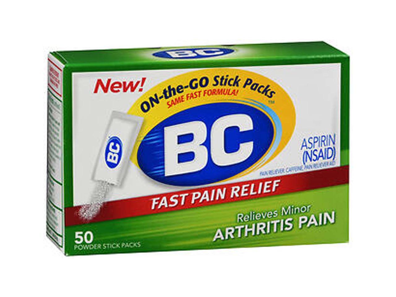 BC Arthritis Pain Powder Stick Packs - 50 ct - Newegg.com