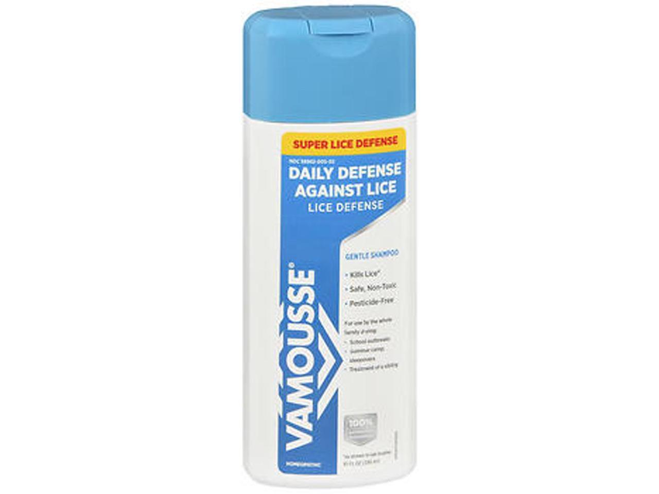 vamousse head lice daily defense shampoo, kills super lice after