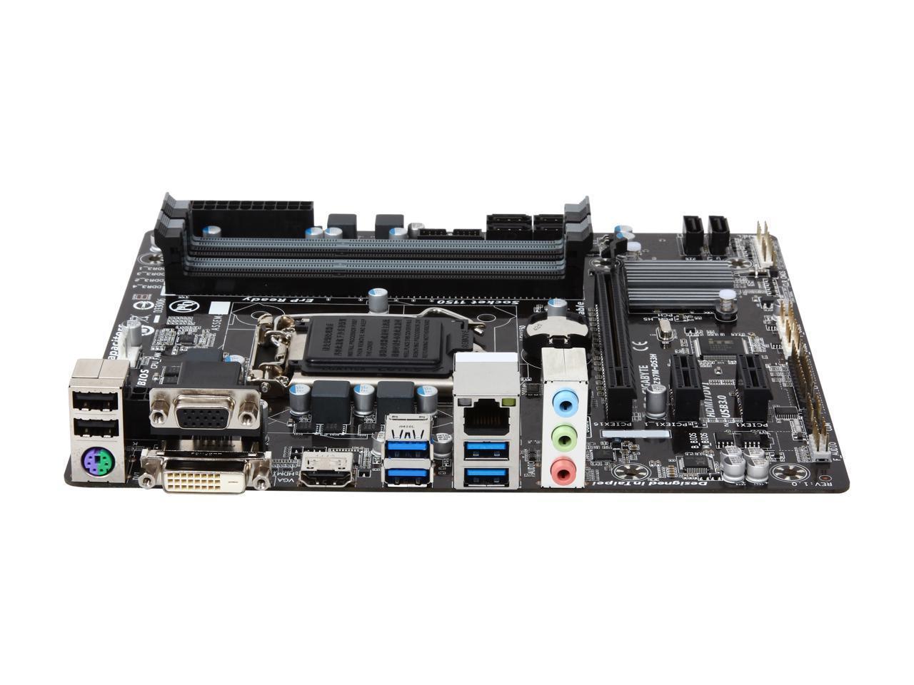 Refurbished: GIGABYTE GA-Z97M-DS3H LGA 1150 Intel Z97 HDMI SATA 6Gb/s