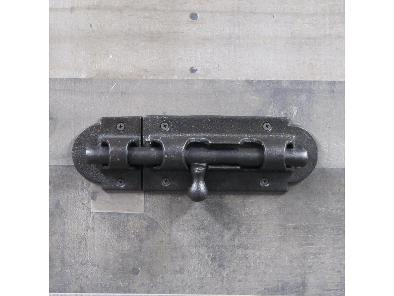 Treasure Gurus Large Rustic Metal Barrel Bolt Sliding Barn Door Lock
