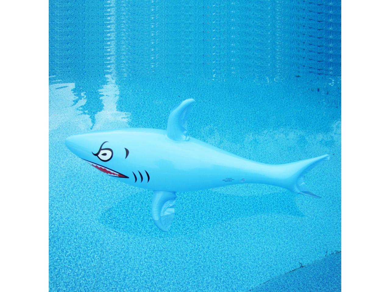 shark blow up pool