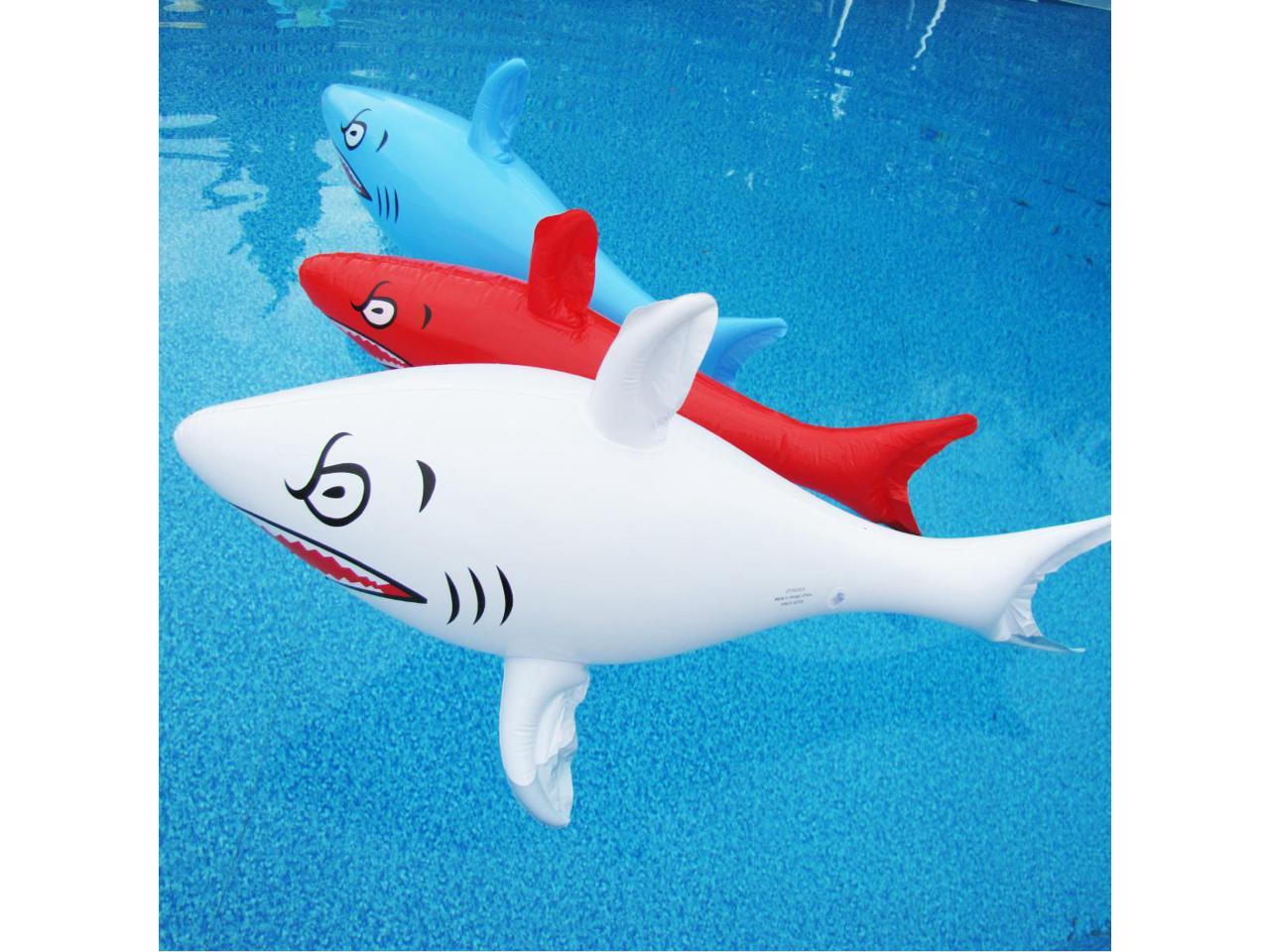 shark blow up pool