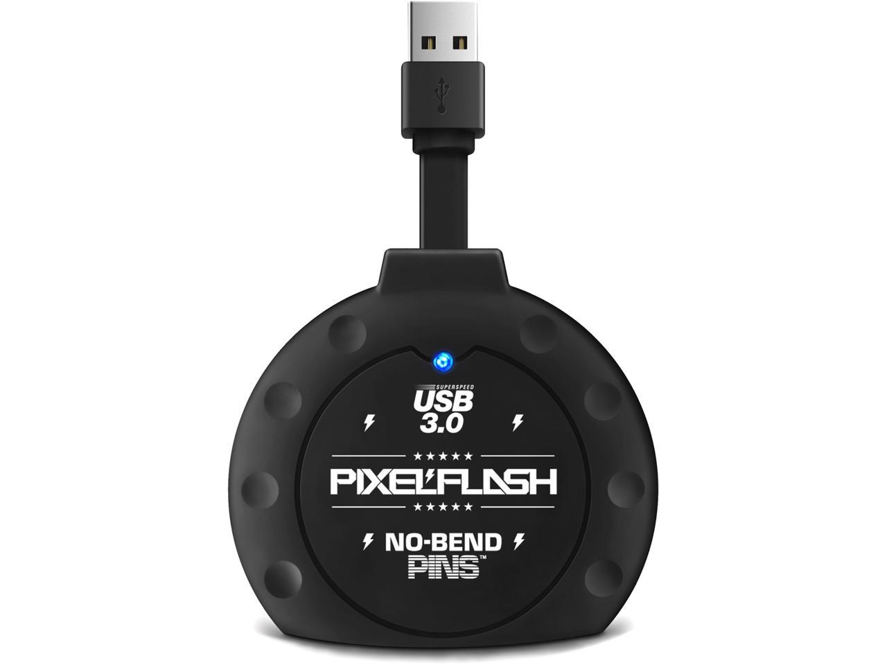 PixelFlash No-Bend Pins USB 3.0 CF Card Reader Tactical Compact Flash Adapter 