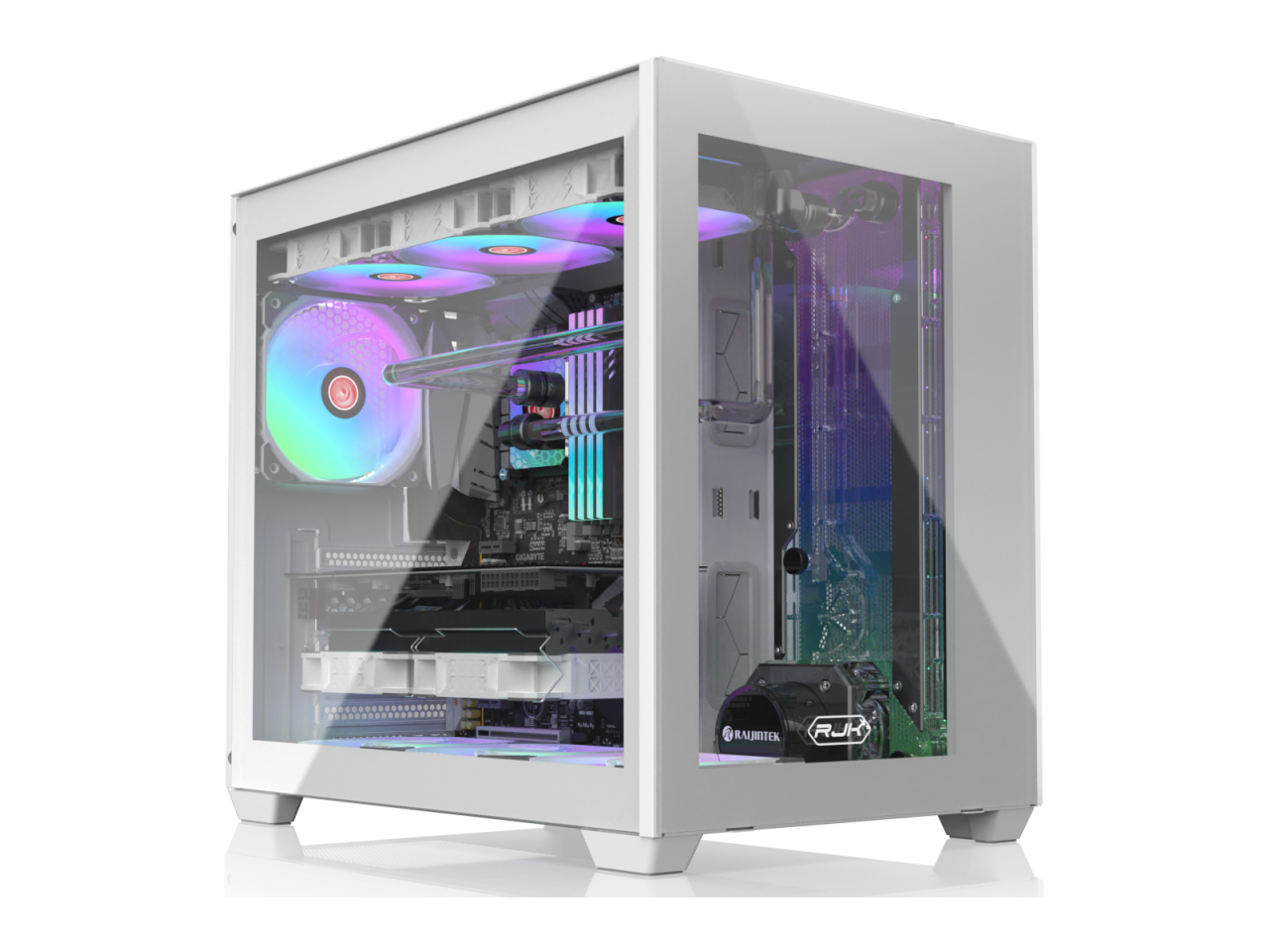 RAIJINTEK PAEAN C7 White, ATX Case, Supports SLI CROSS FIRE VGA Card ...