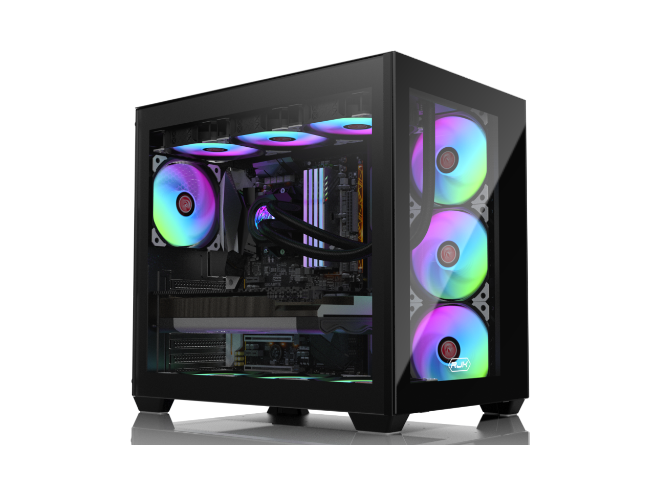 RAIJINTEK PAEAN C7 Black, ATX Case, Supports SLI CROSS FIRE VGA Card ...