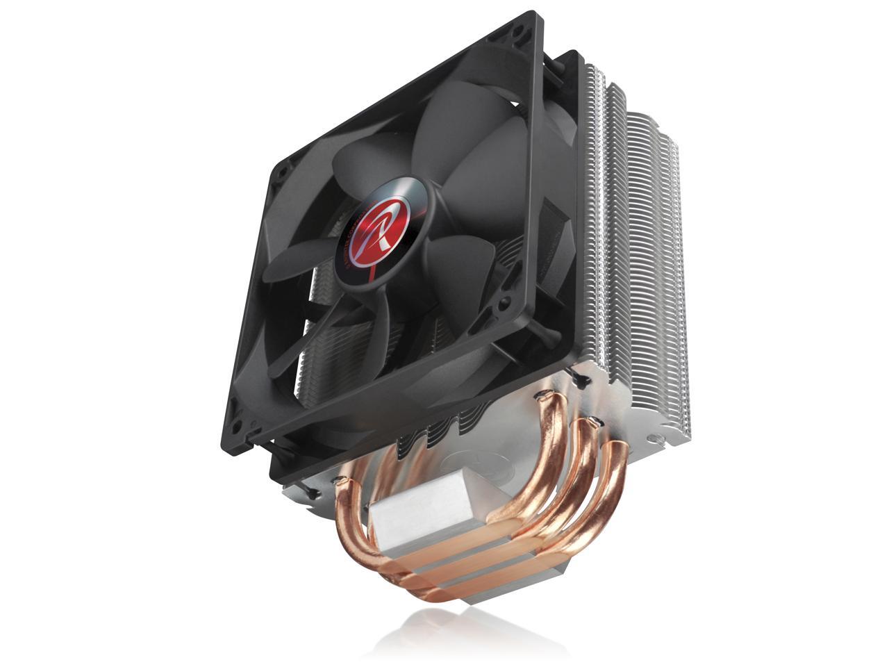 RAIJINTEK THEMIS BLACK, 3pcs 8mm HeatPipe, 12025 PWM Fan, Dual Fans