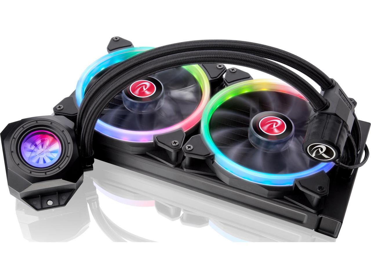 RAIJINTEK ORCUS 280 RBW, an AIO Water cooler for CPU, with 2pcs 