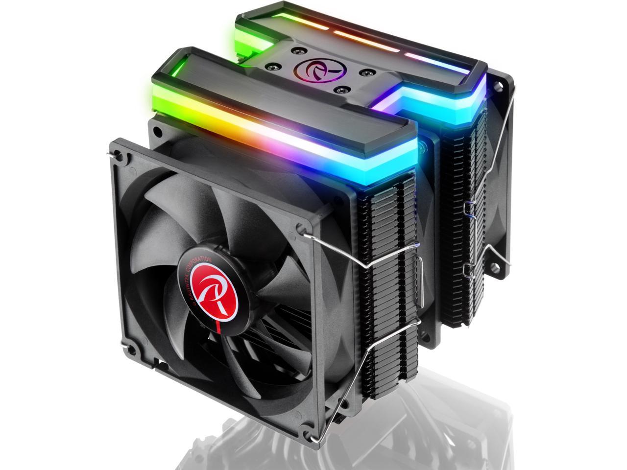 GOLDEN FIELD H01 CPU Air Cooler 4 Heatpipes Heatsink with 120mm RGB Fan RGB Black Cover CPU Cooling Fan for Intel and AMD 