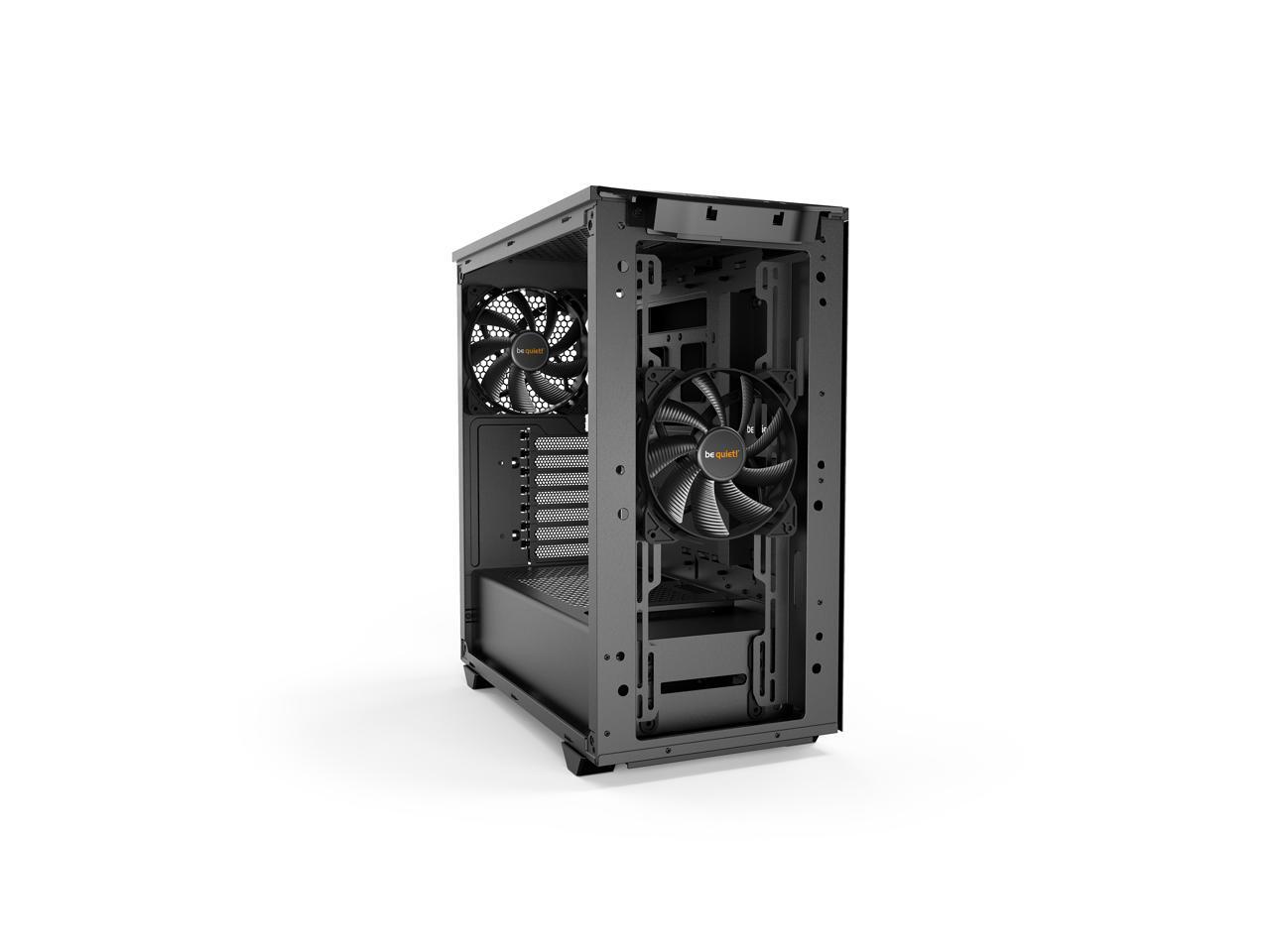 be quiet! Pure Base 500 ATX Black Mid Tower PC Case Two PreInstalled