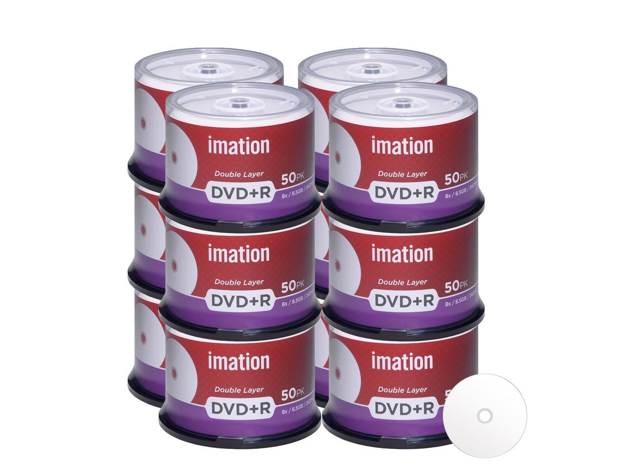 Imation Dvd R Dl Dual Layer 8x 8 5gb Dvd Plus R Double Layer White Inkjet Hub Printable Blank Media Data Movie Game Recordable Disc 600 Pack Newegg Com