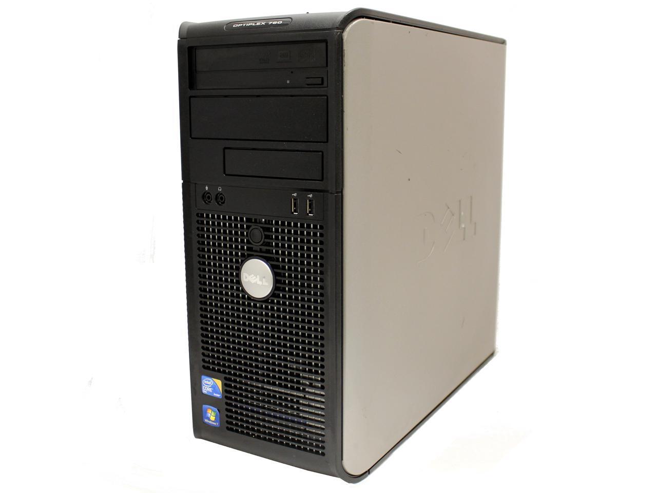 Refurbished Dell OptiPlex 760 Tower Desktop with 19" LCD Core 2 Duo 3.