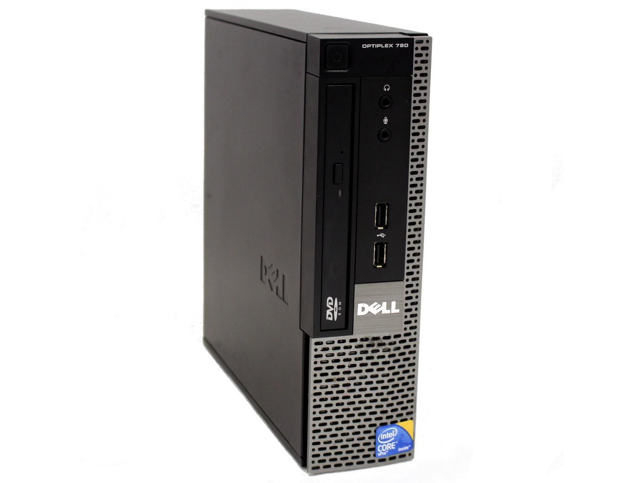 Refurbished: Dell OptiPlex 780 USFF Desktop Intel Core 2 Duo E8400 3