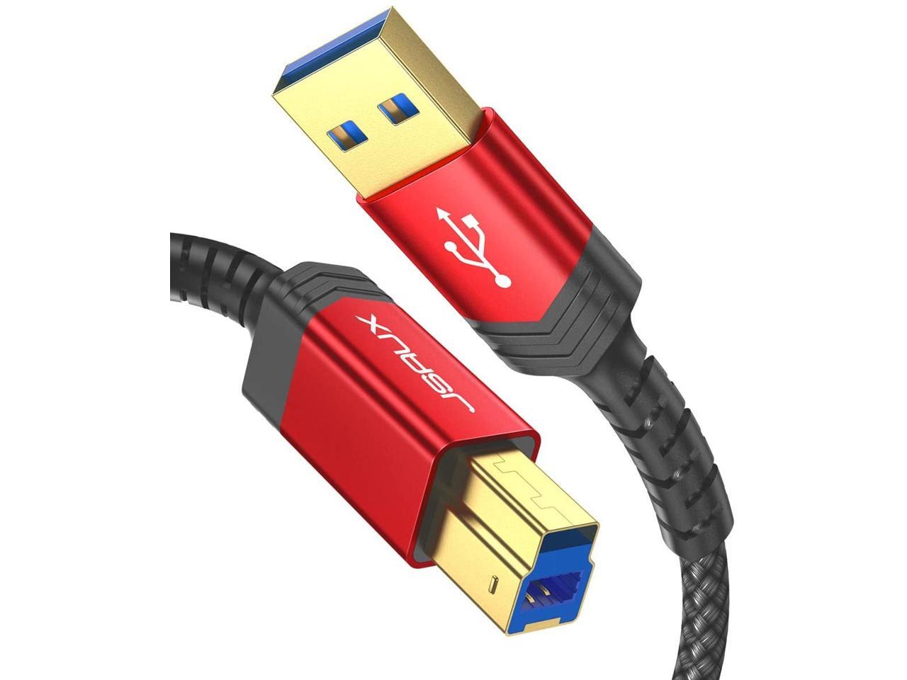 USB 3.0 Cable A Male to B Male 3.3ft JSAUX USB 3 Type B Upstream Cord