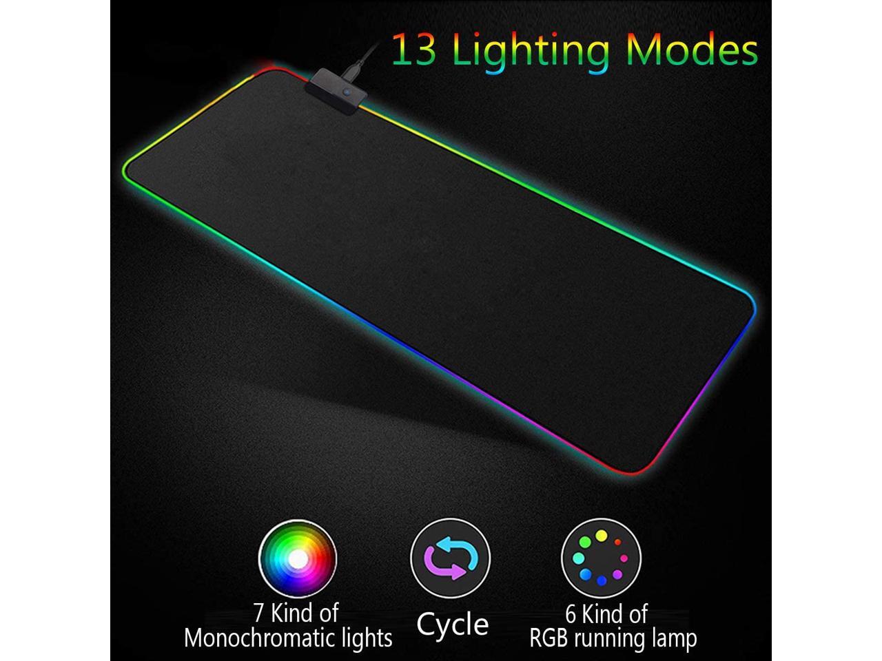 rgb mouse and keyboard pad