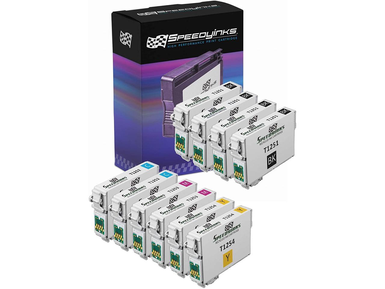 Speedy Inks Ink Cartridge Replacement for Epson 125 (4 Black, 2 Cyan, 2 Magenta, 2 Yellow, 10 