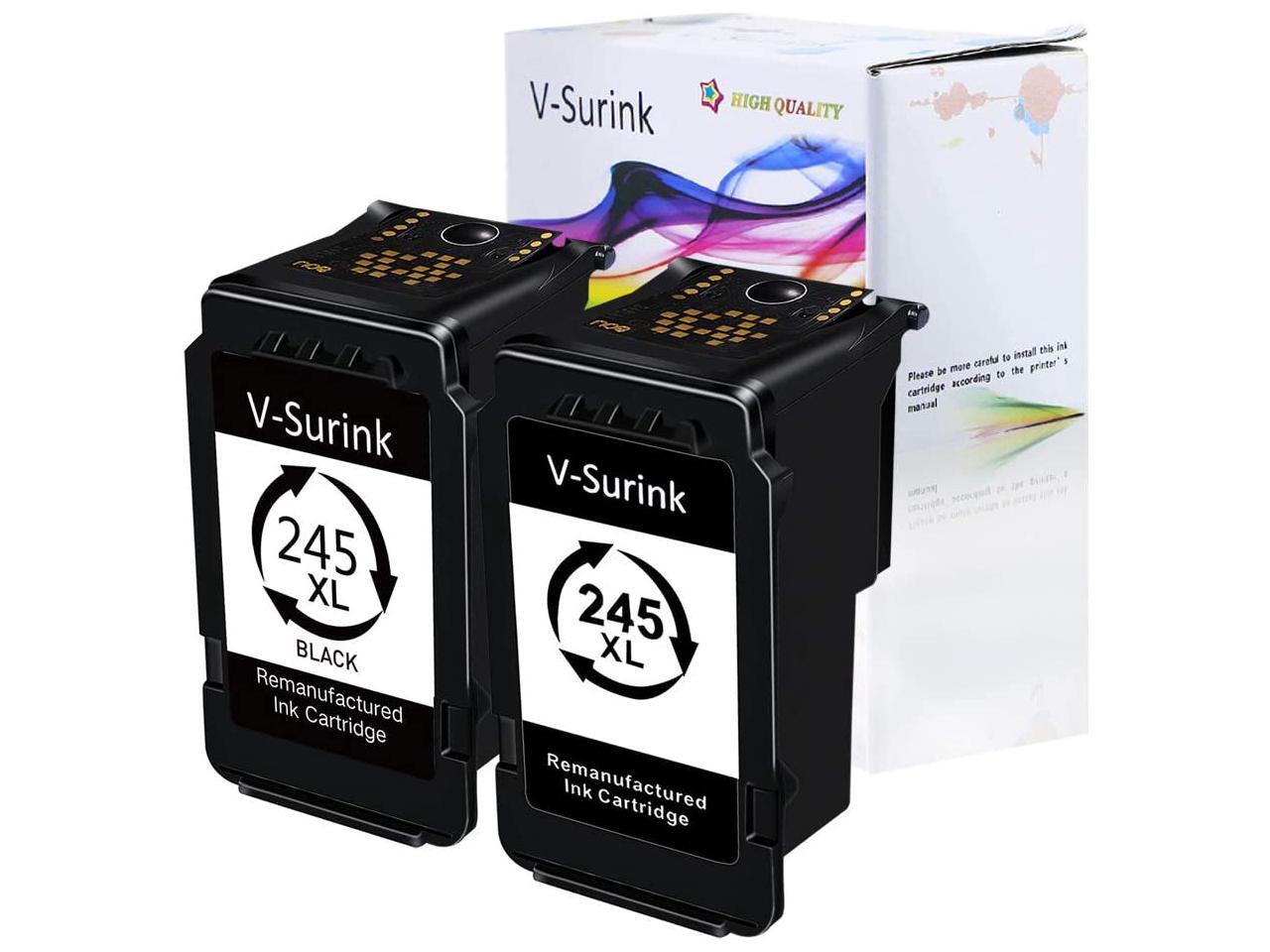 VSurink Ink Cartridge Replacement for Canon PG245XL (2 Black