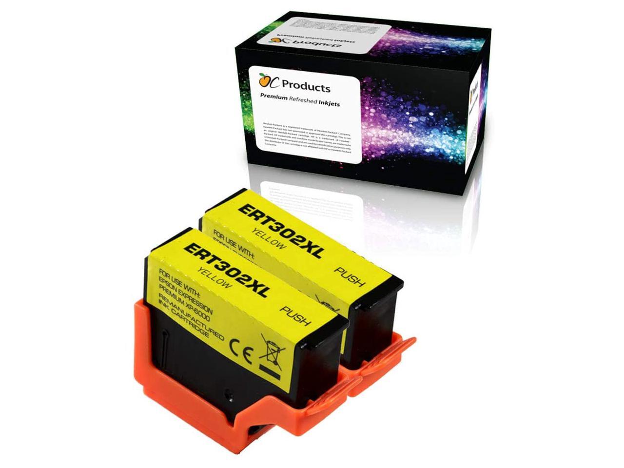 OCProducts Ink Cartridge Replacement 2 Pack for Epson 302 302XL for