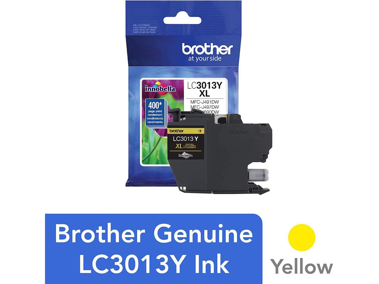 Brother Printer LC3013Y Single Pack Cartridge Yield Up To 400 Pages