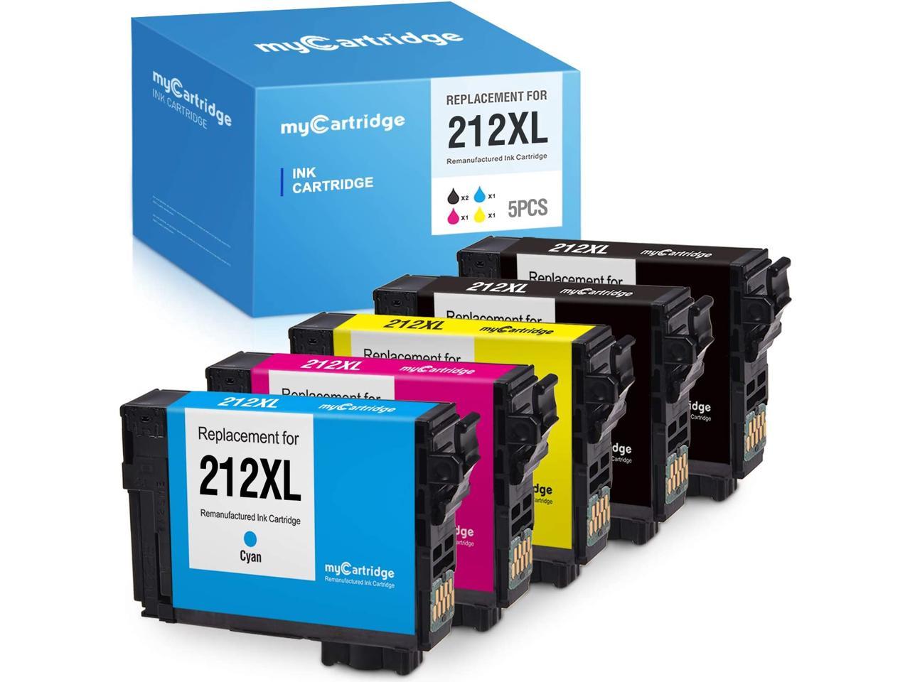 MYCARTRIDGE Ink Cartridge Replacement for Epson 212XL 212 to Use with