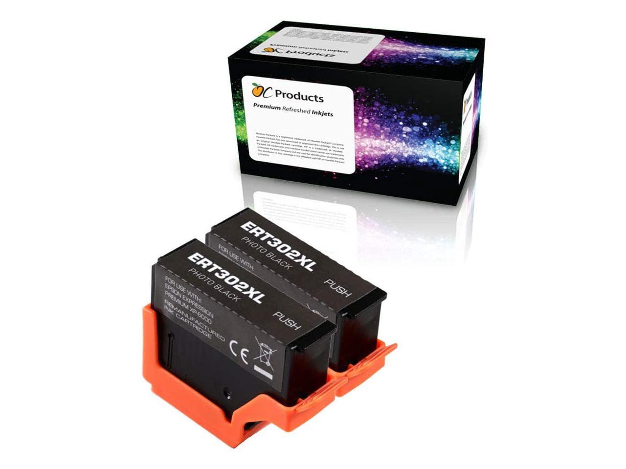 OCProducts Ink Cartridge Replacement 2 Pack for Epson 302 302XL for