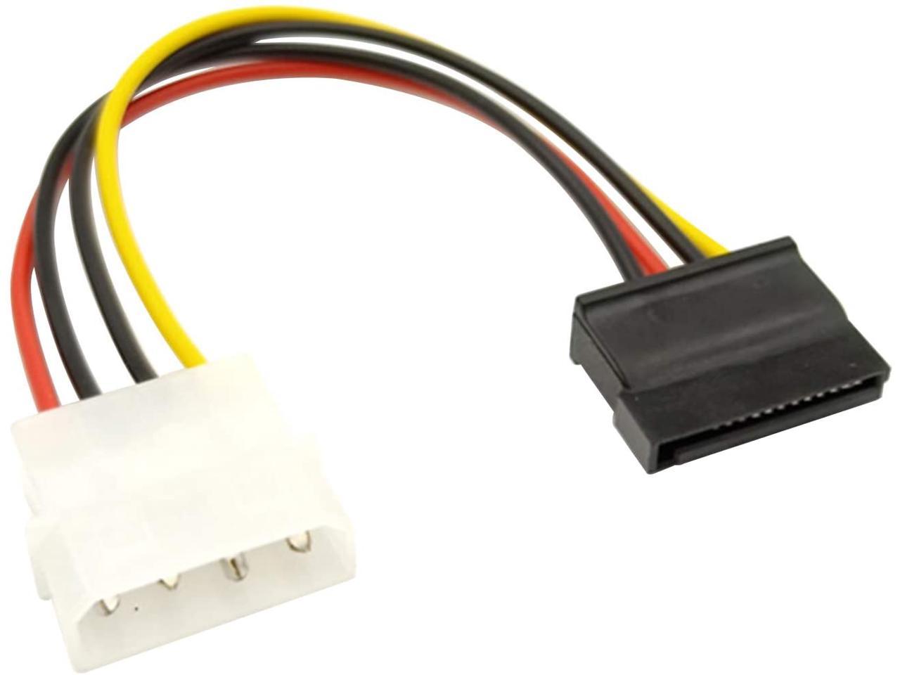 SATA to Molex SATA Power Cable [5-Pack] 4 Pin Molex to SATA Power Cable ...