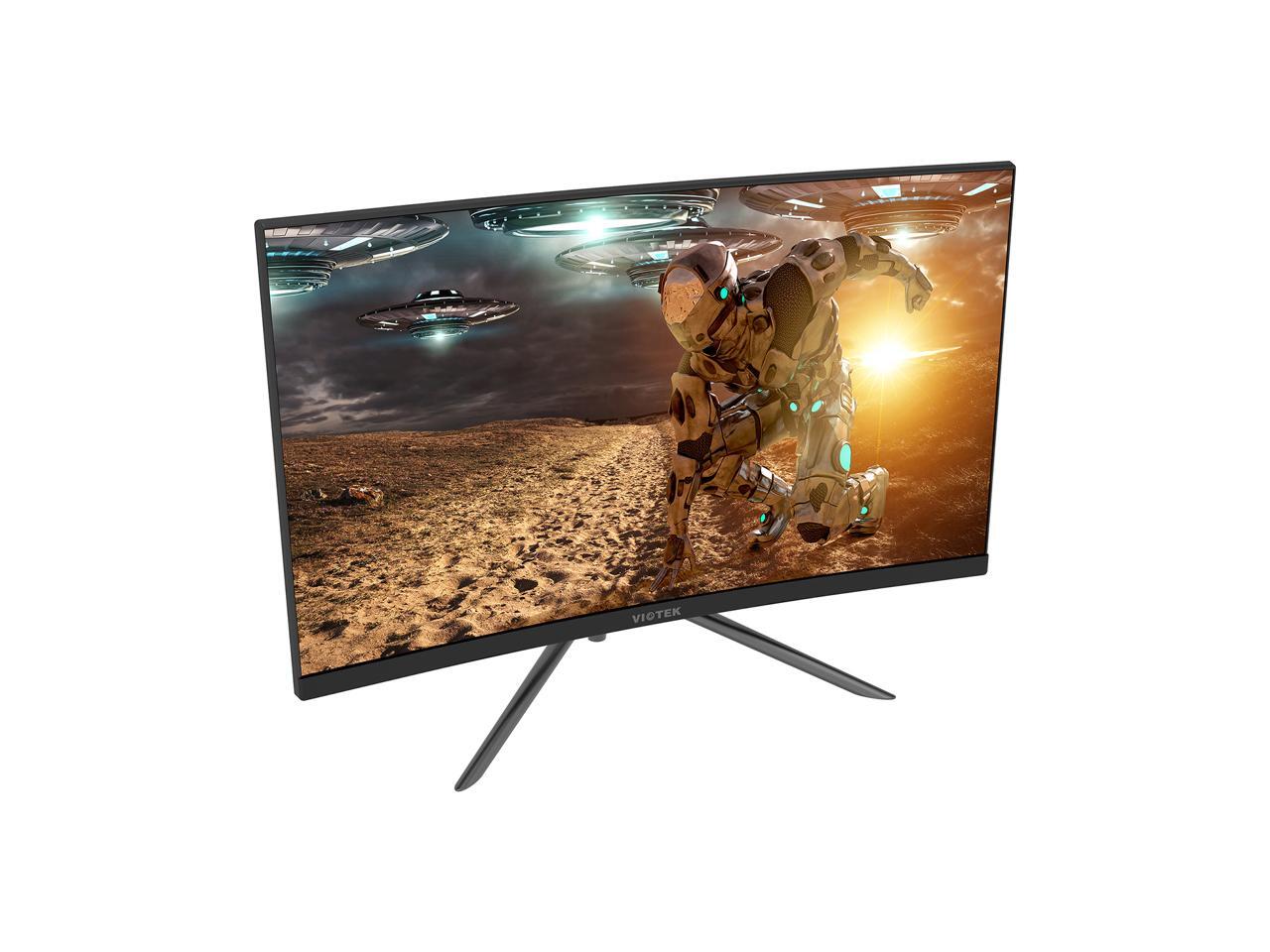 Viotek GN24CB 24Inch Curved Gaming Monitor with Speakers, 1080P 144Hz BezelLess Samsung VA