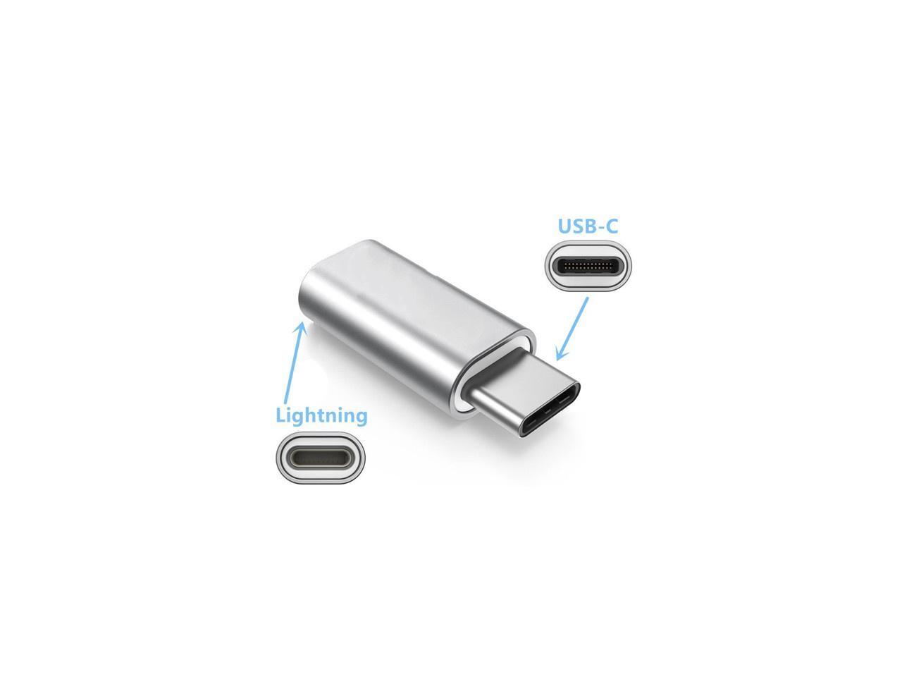 USB Type C Male to Lightning Female Adapter Connector Converter for ...
