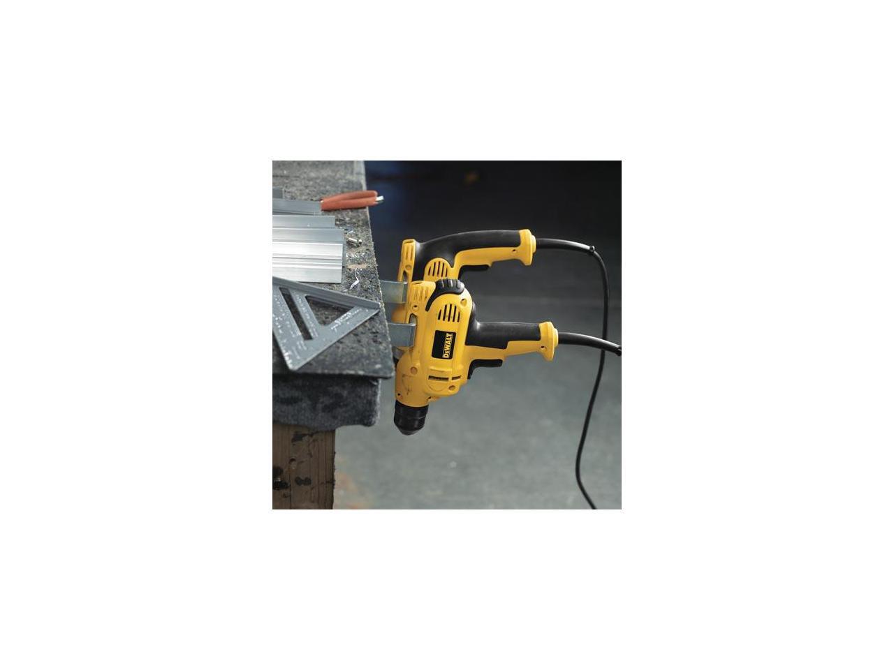 DEWALT DWD115K 3/8" (10mm) VSR Midhandle Drill Kit with Keyless Chuck