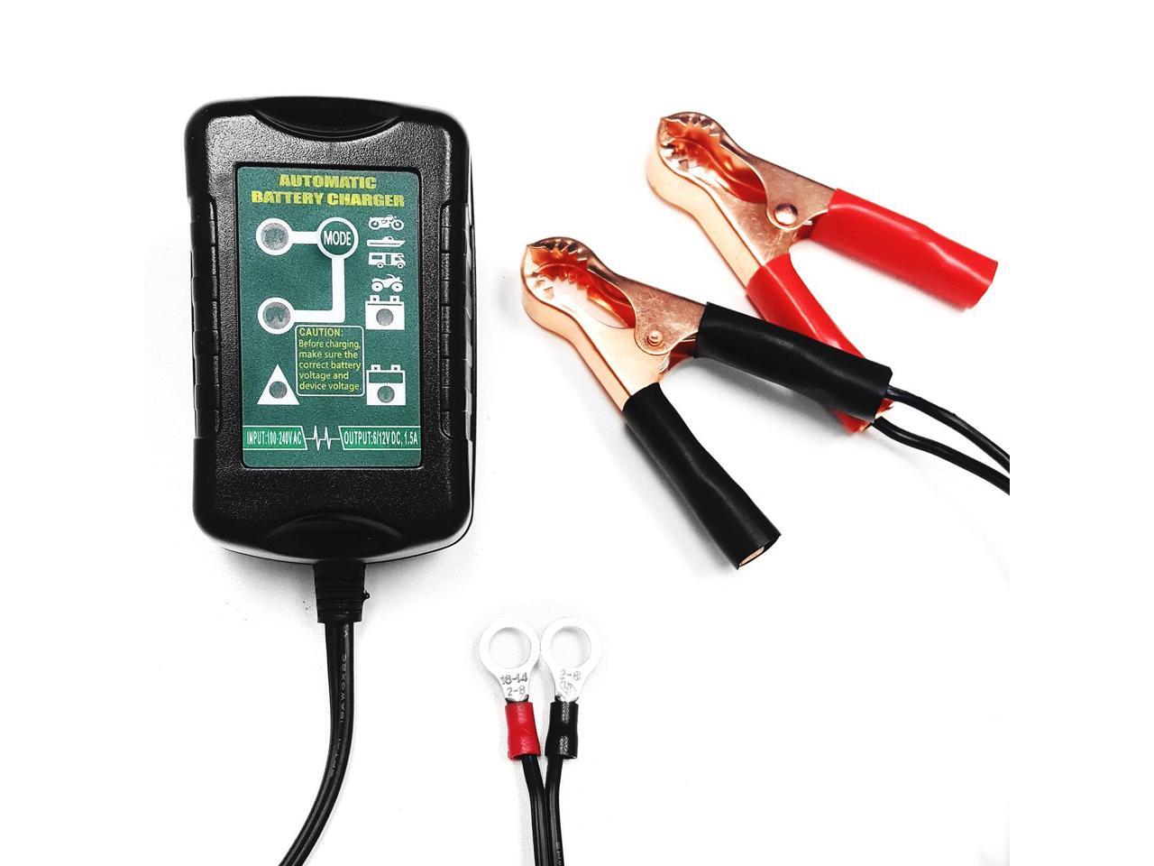 Smart Charging Battery Charger Maintainer 6 12V Trickle RV Car Truck Motorcycle