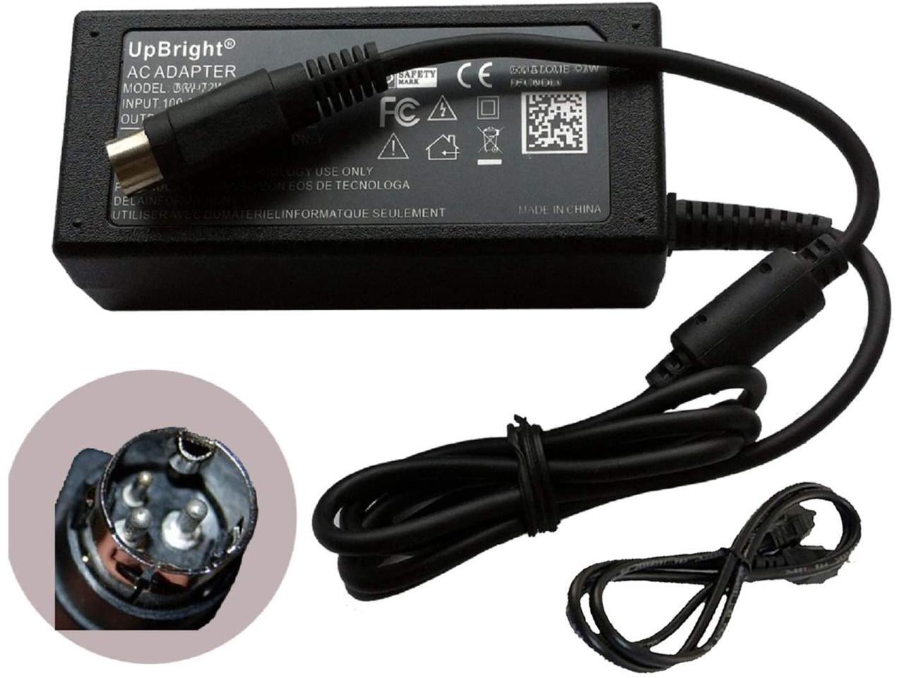 UpBright 3Pin DIN 12V AC/DC Adapter for Linearity LAD6019AB5 Habey BIS9834 Fanless HD Media