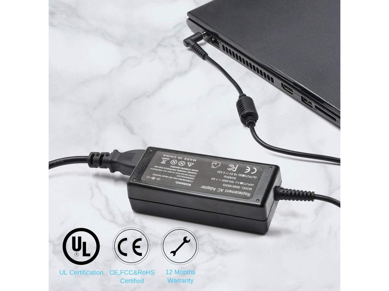 65W Laptop Charger Adapter Replace for HP EliteBook 820 ...