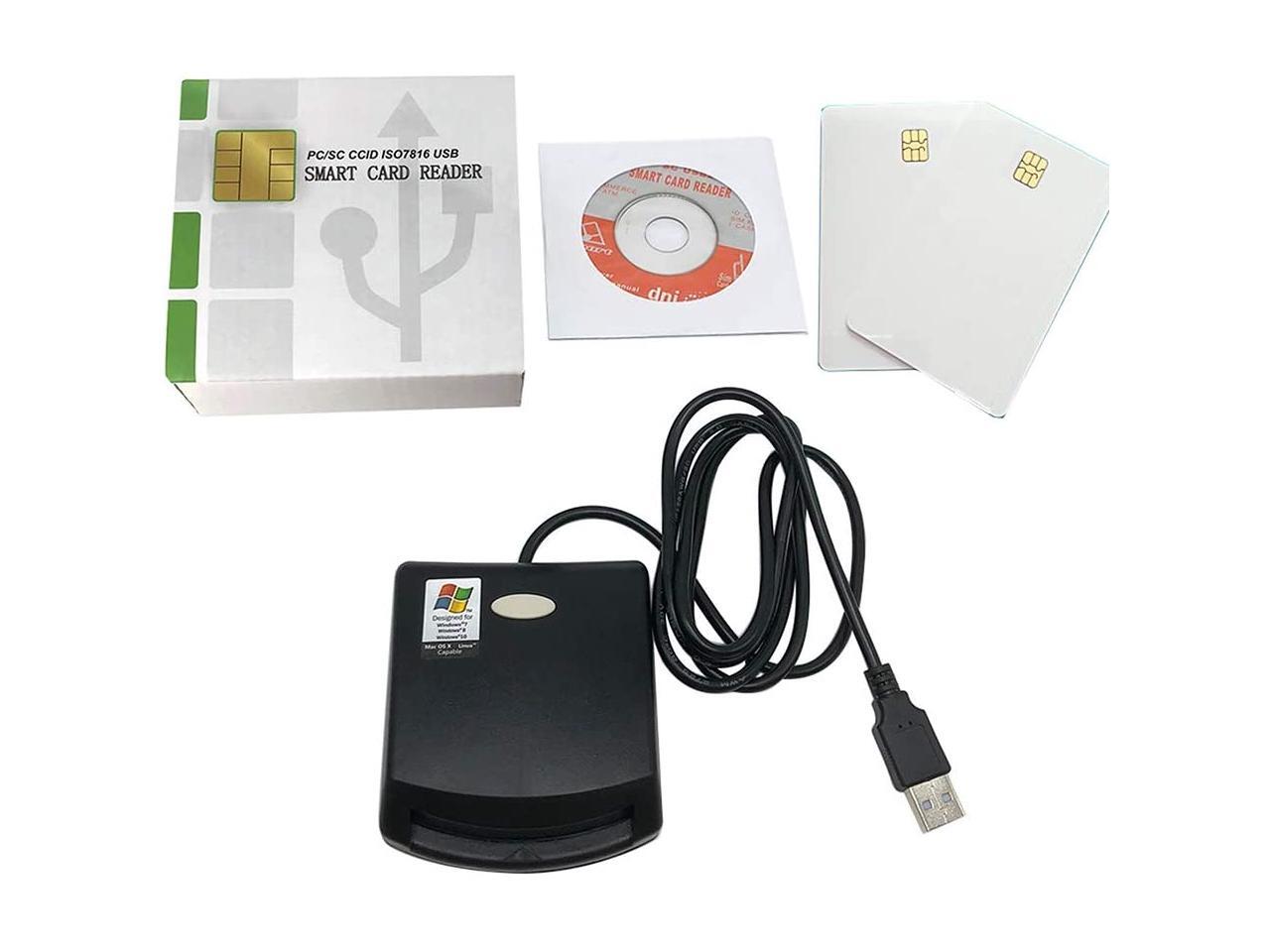 iso7816 emv sim eid contact smart chip card reader writer