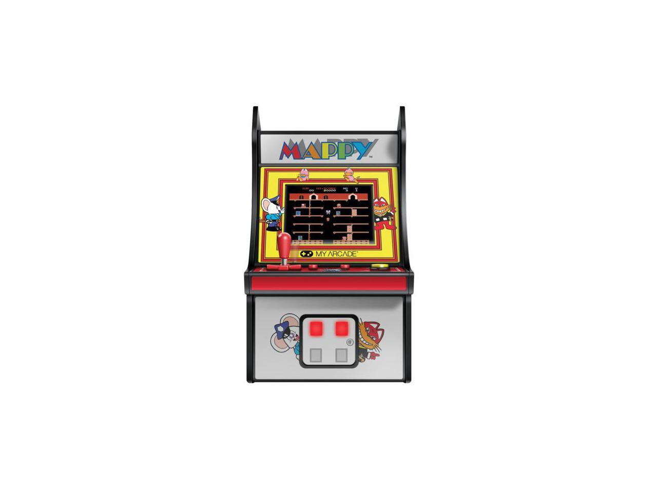 My Arcade Bandai Namco Mappy 6 Micro Arcade Machine Portable Handheld Video Game Newegg Com