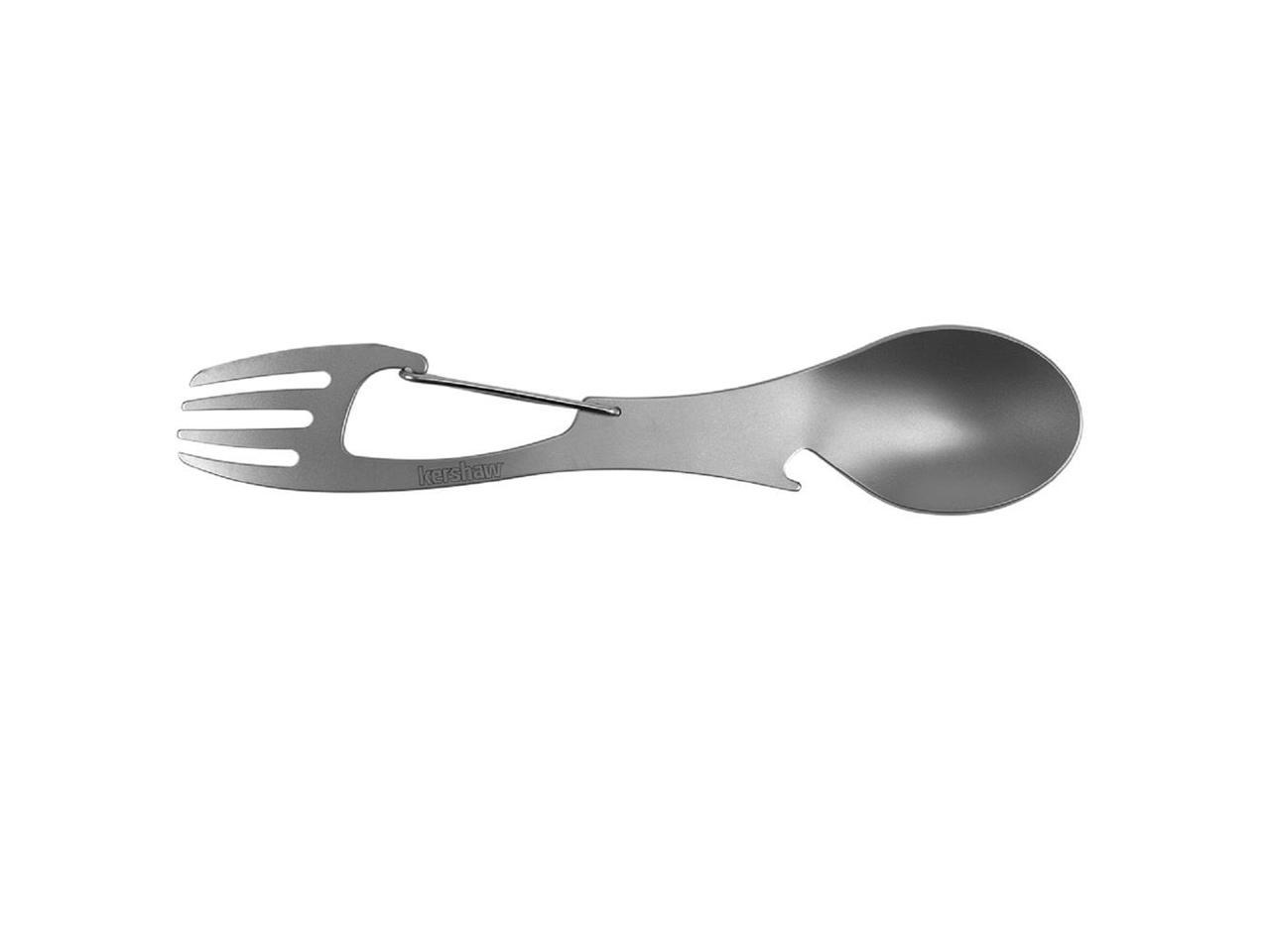 Kershaw 1145X Silver XL Ration Fork/Spoon/Bottle Opener Tool 