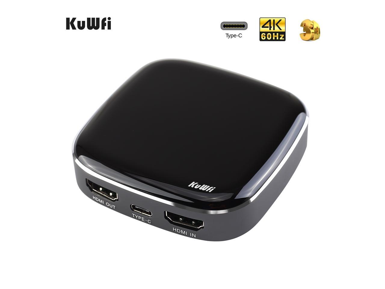 KuWFi Type-C Capture HDMI Dongle 4K 1080P 60fps HD Video Game Capture Card  Streaming Converter Recorder Plug and Play for  Xbox/PS4/Switch/DSLR/Camcorders - Newegg.com