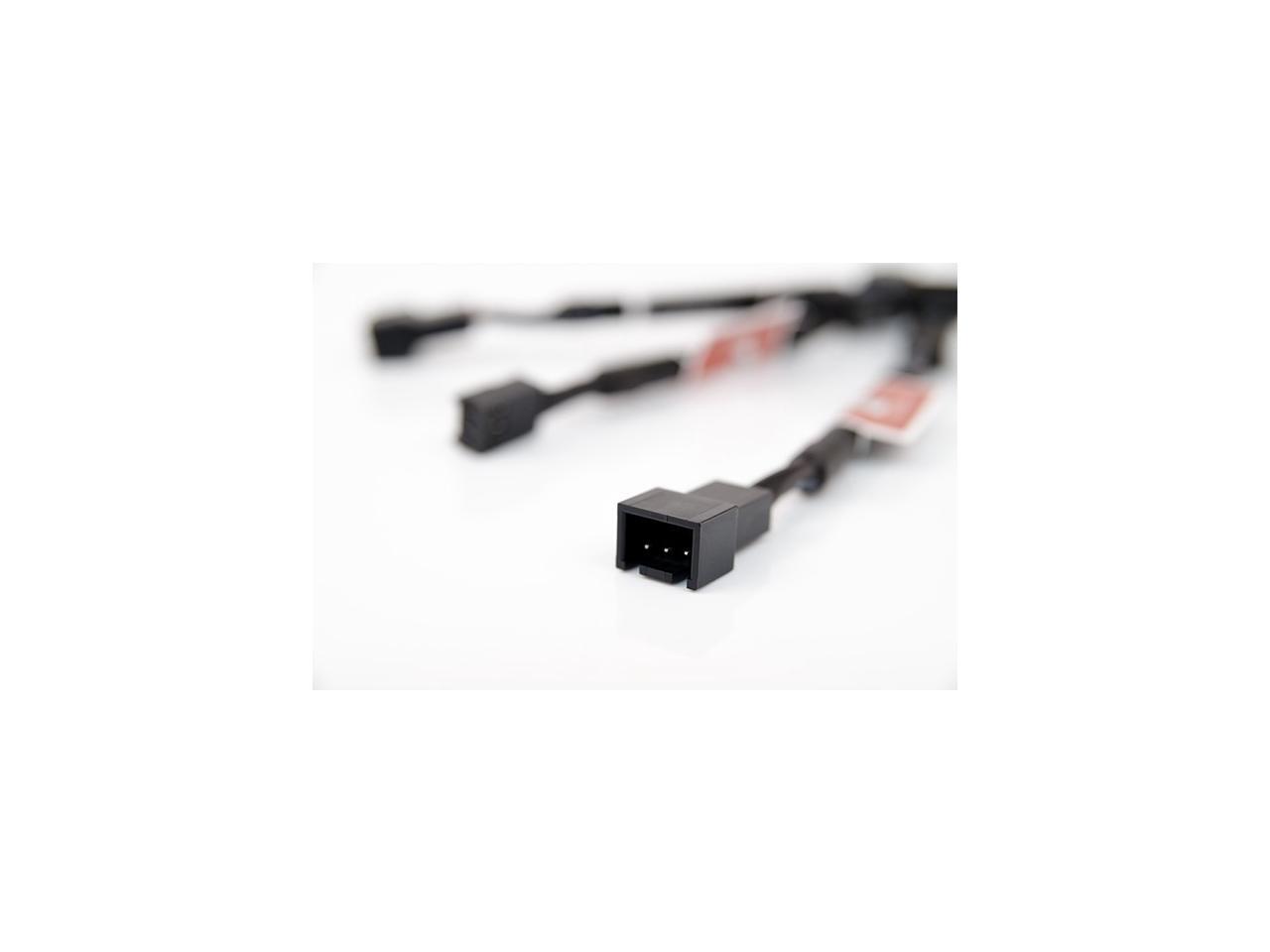 Noctua NA-SRC10, 3 Pin Low-Noise Adaptor Cables for PC fans (Black ...