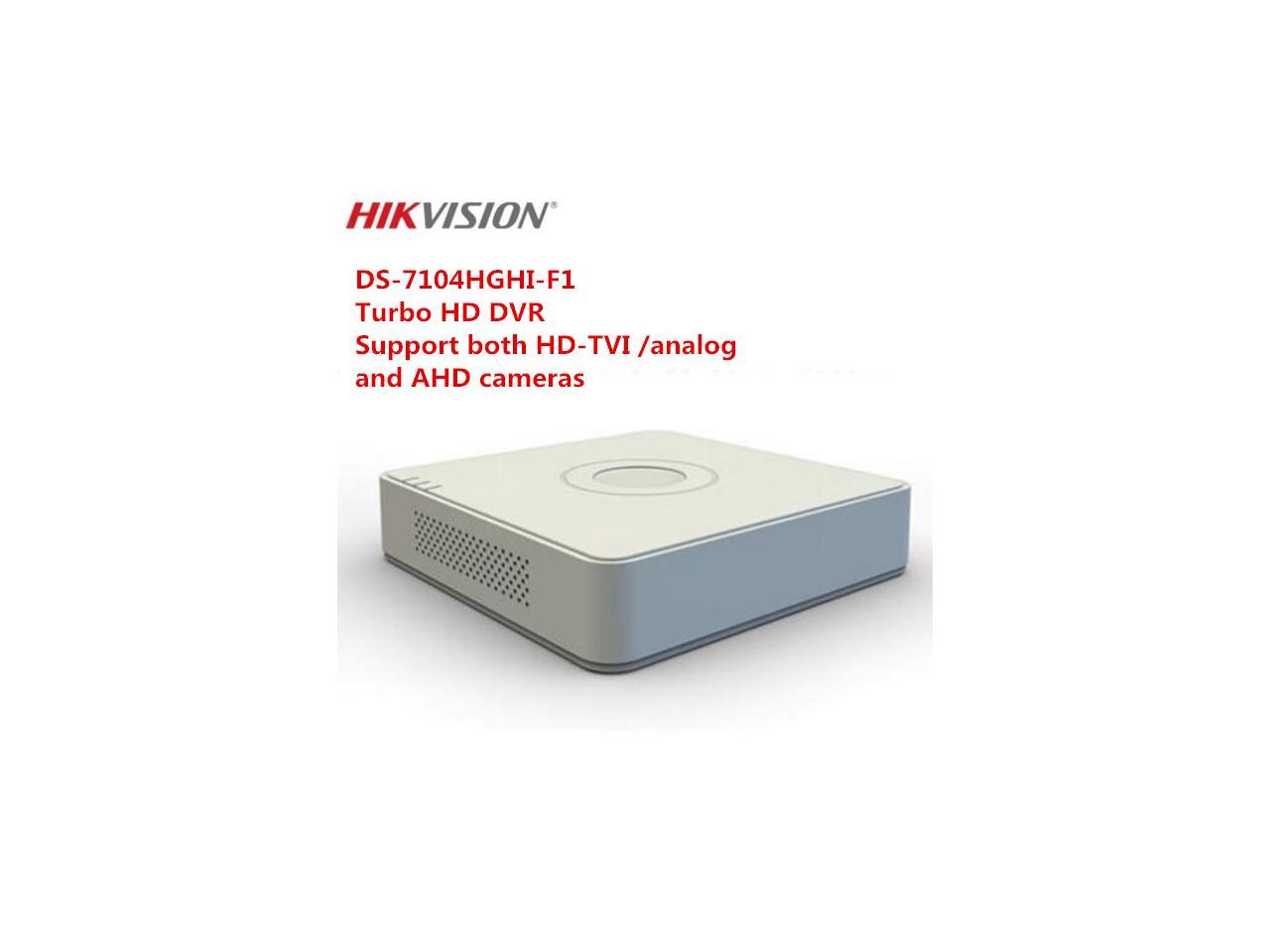 Hikvision Ds 7104hghi F1 4ch Dvr Support Hd Tvi Analog Ahd Cameras English Version Can Upgrade Newegg Com