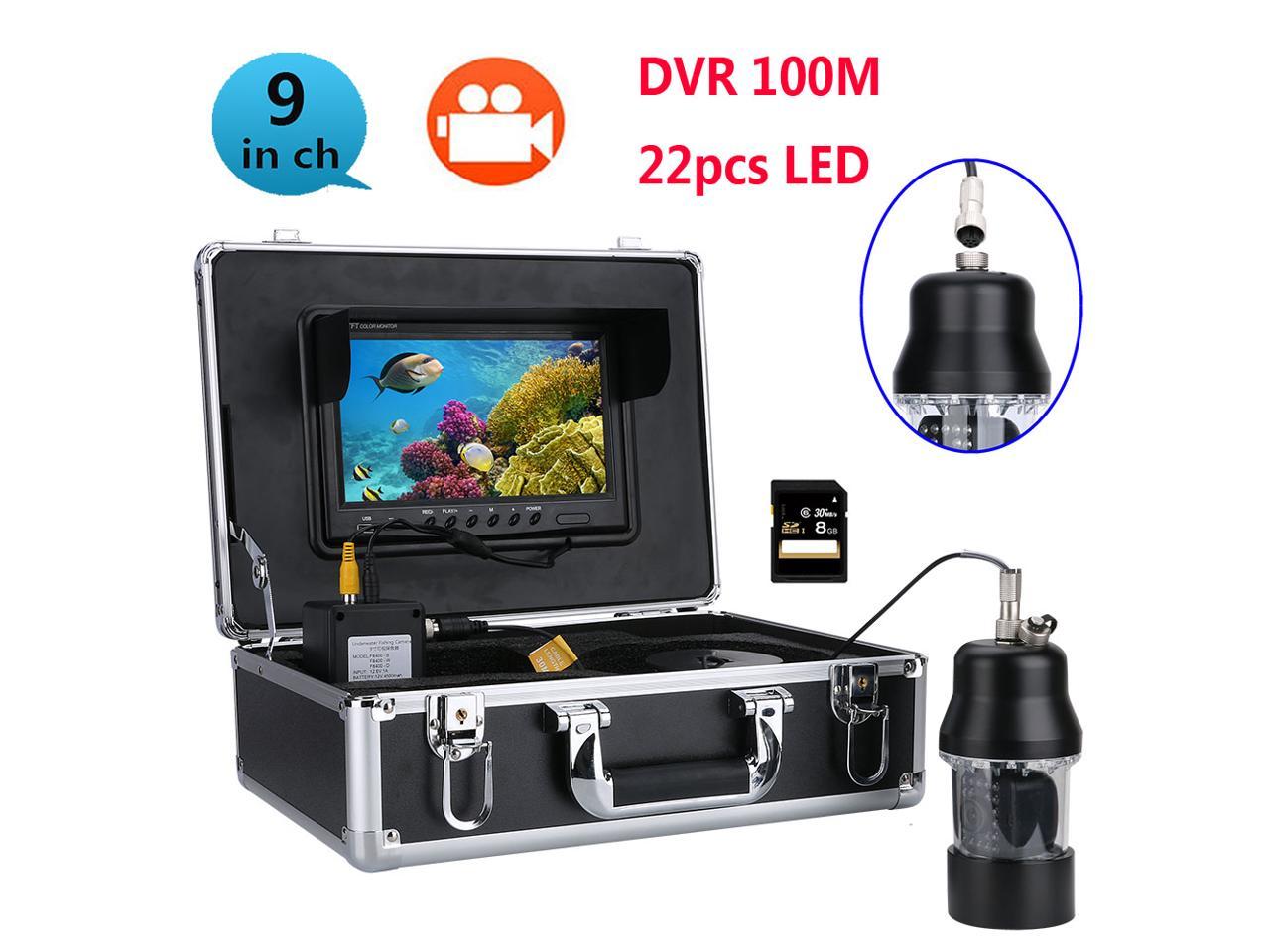 50/30m 9/7inch 1000TVL LCD IR Underwater Video Camera Fish Finder DVR Waterproof 